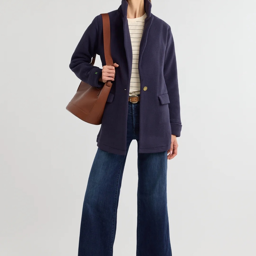 Dudley Stephens Bonnie Jacket Double Layer Velo in Navy Blue